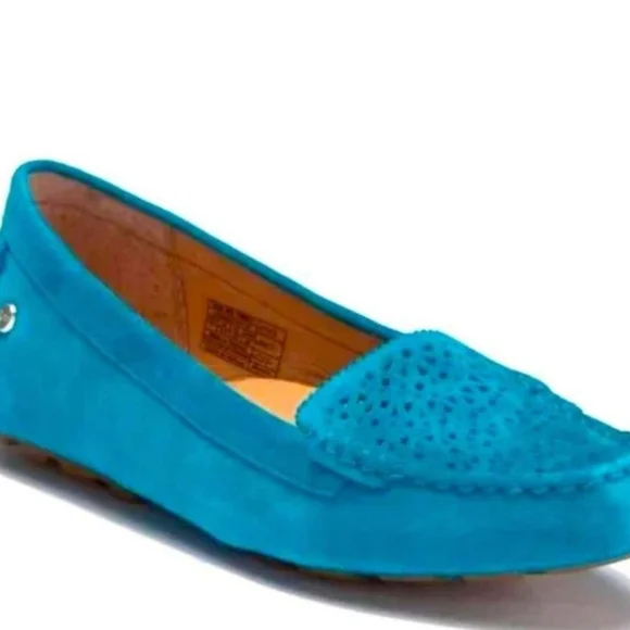 UGG blue sued flat shoes, Size 8 - Picture 5 of 5
